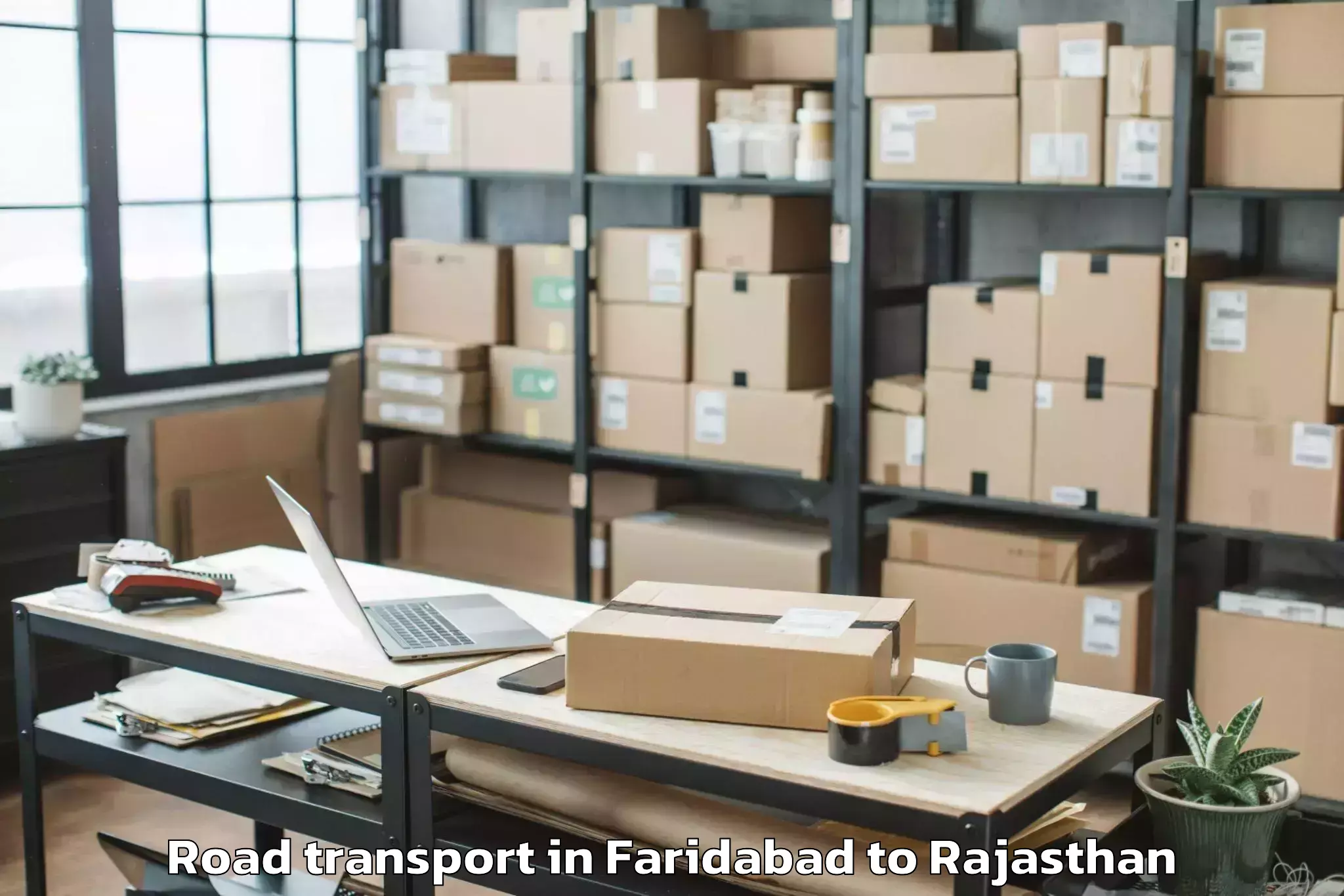 Book Your Faridabad to Hindaun Road Transport Today